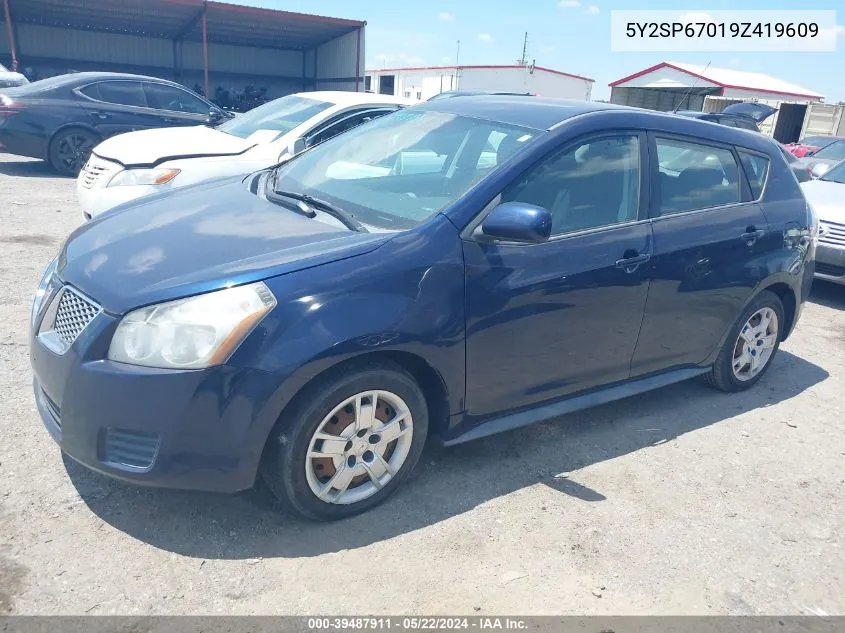 2009 Pontiac Vibe VIN: 5Y2SP67019Z419609 Lot: 39487911