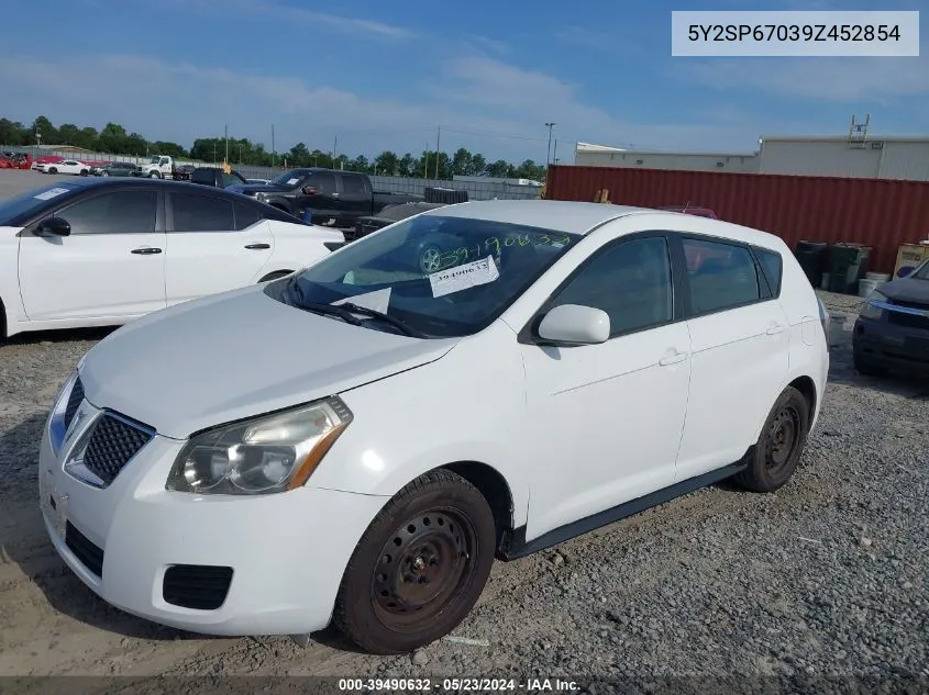 2009 Pontiac Vibe VIN: 5Y2SP67039Z452854 Lot: 39490632