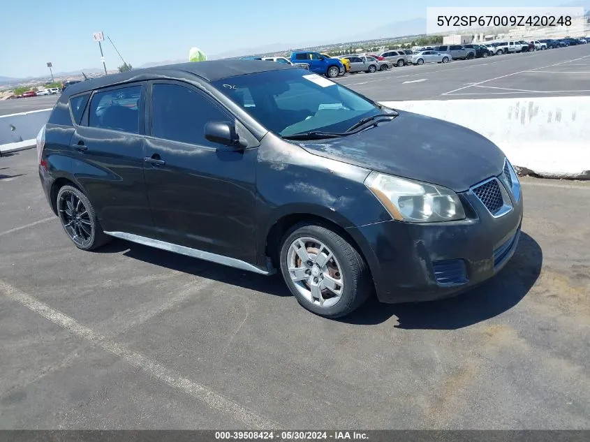 2009 Pontiac Vibe VIN: 5Y2SP67009Z420248 Lot: 39508424