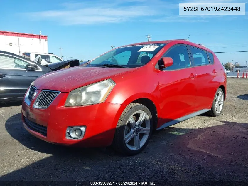 2009 Pontiac Vibe VIN: 5Y2SP67019Z423448 Lot: 39509271