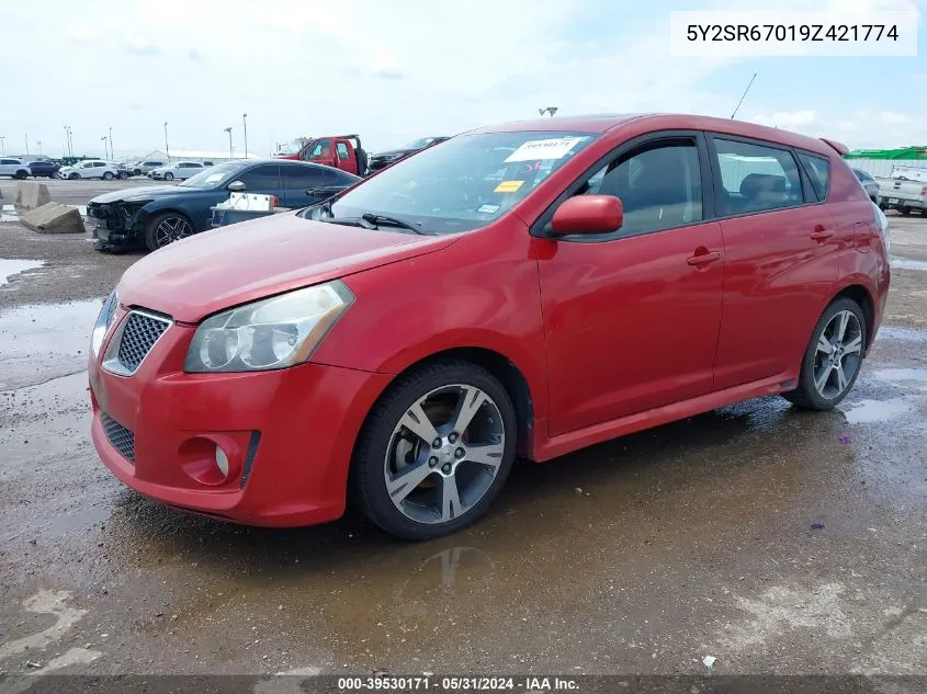 5Y2SR67019Z421774 2009 Pontiac Vibe Gt