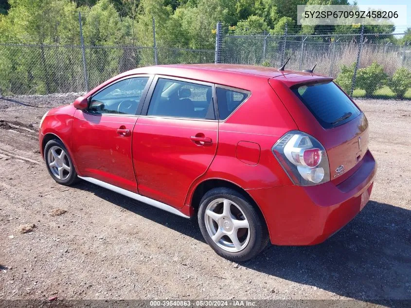 2009 Pontiac Vibe VIN: 5Y2SP67099Z458206 Lot: 39540863