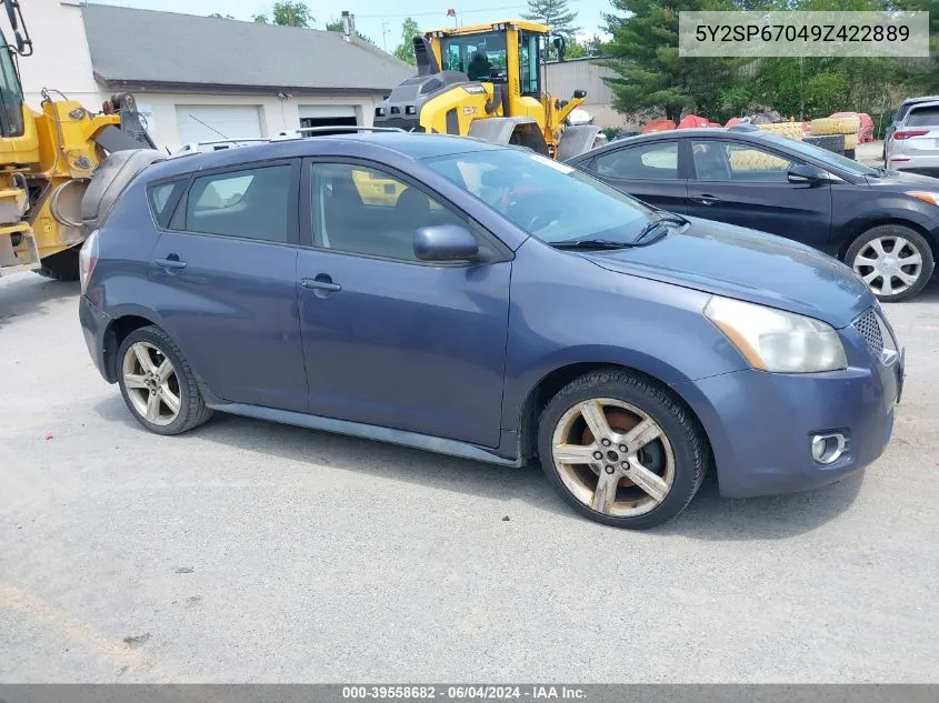 5Y2SP67049Z422889 2009 Pontiac Vibe