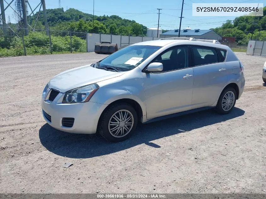 2009 Pontiac Vibe VIN: 5Y2SM67029Z408546 Lot: 39561936