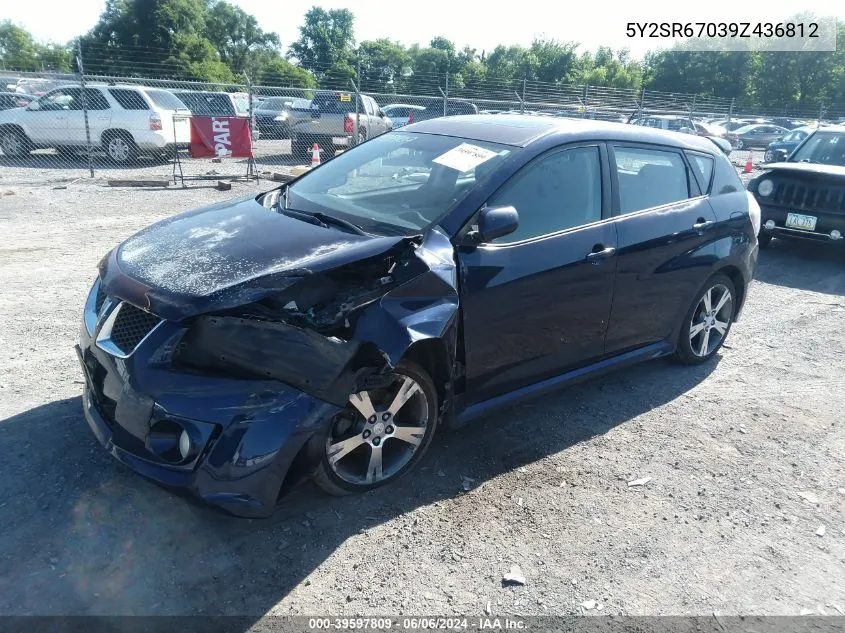 2009 Pontiac Vibe Gt VIN: 5Y2SR67039Z436812 Lot: 39597809