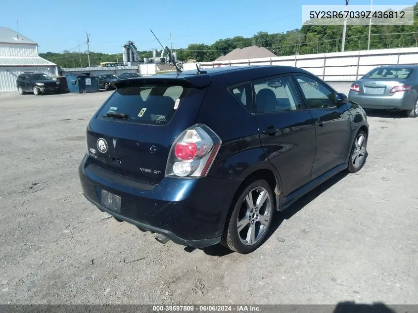 2009 Pontiac Vibe Gt VIN: 5Y2SR67039Z436812 Lot: 39597809