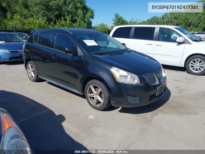 5Y2SP67019Z477381 2009 Pontiac Vibe