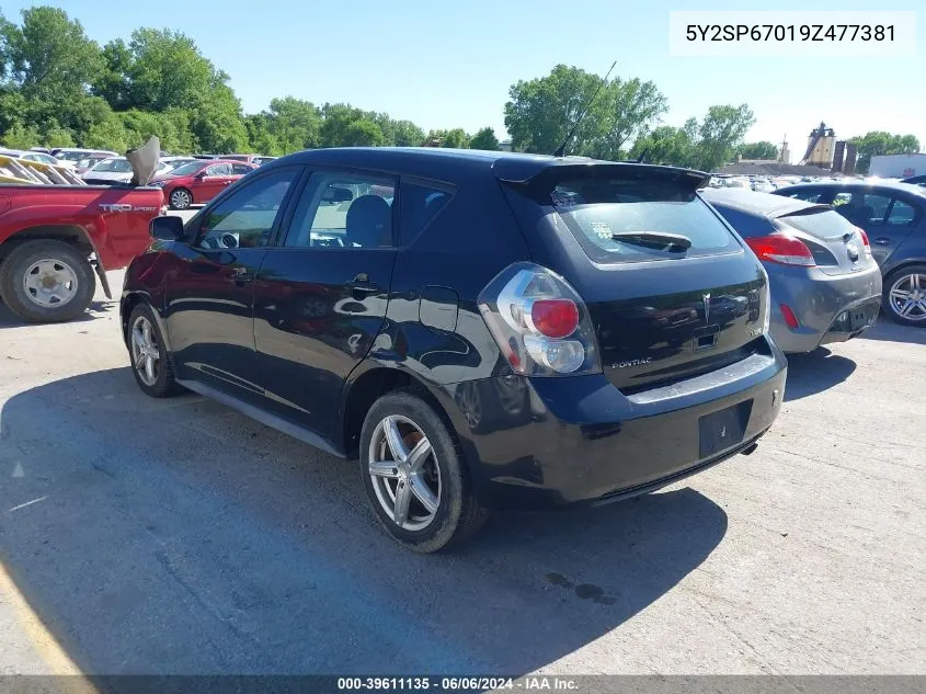 5Y2SP67019Z477381 2009 Pontiac Vibe