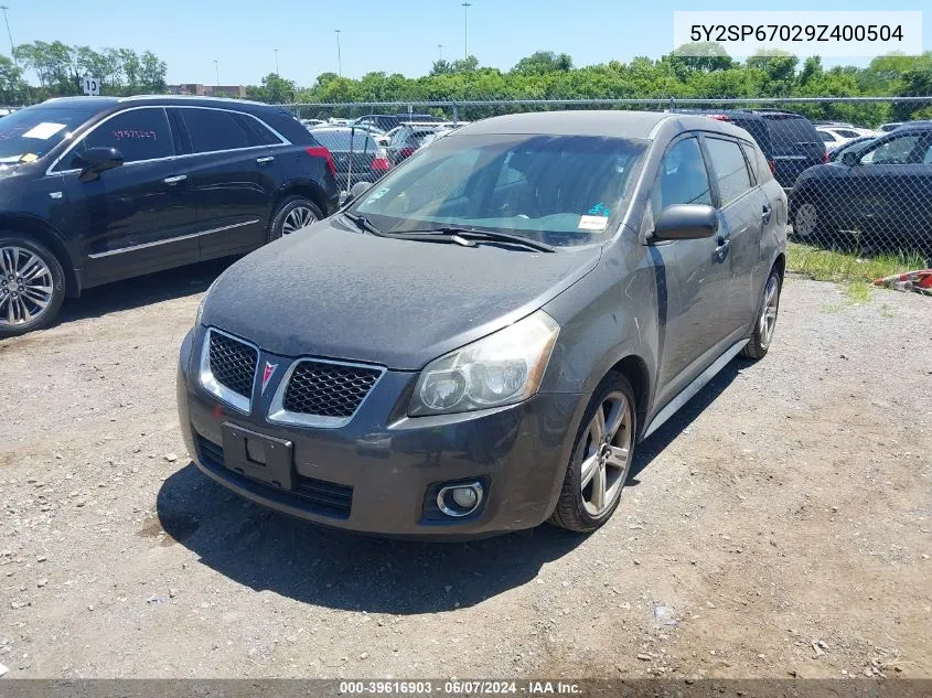 5Y2SP67029Z400504 2009 Pontiac Vibe