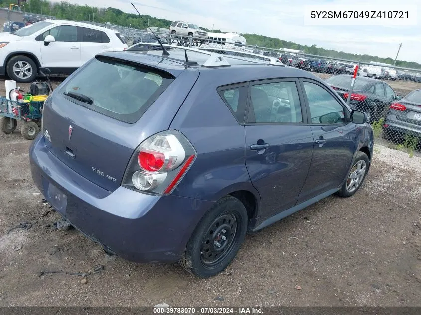 5Y2SM67049Z410721 2009 Pontiac Vibe