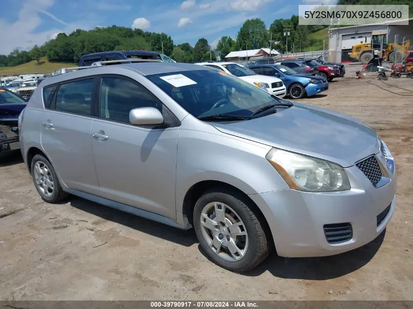 2009 Pontiac Vibe VIN: 5Y2SM670X9Z456800 Lot: 39790917