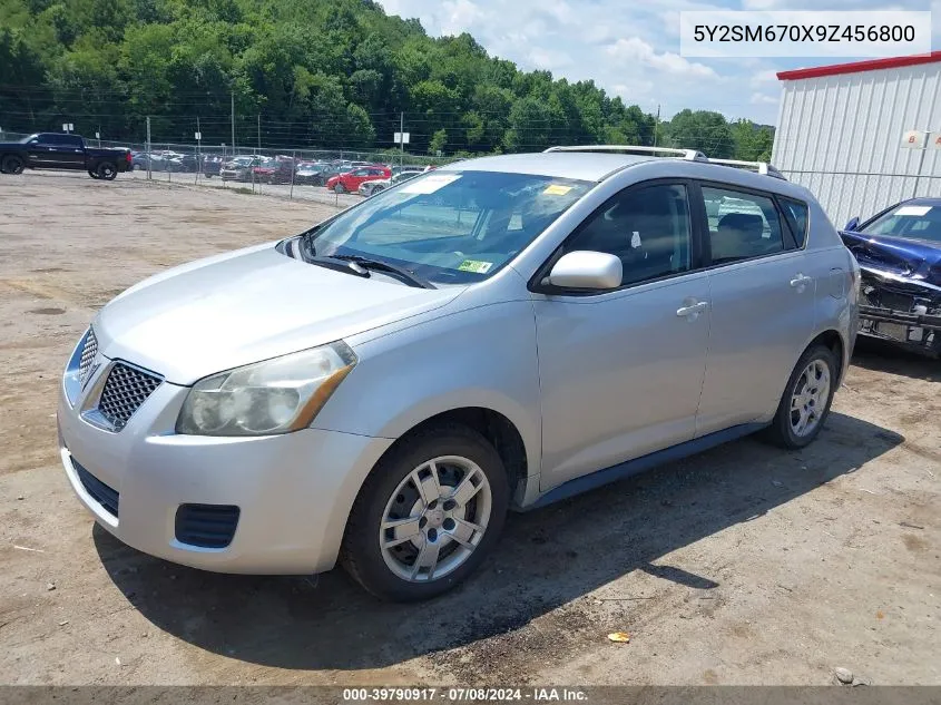 2009 Pontiac Vibe VIN: 5Y2SM670X9Z456800 Lot: 39790917