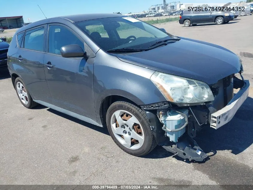 2009 Pontiac Vibe VIN: 5Y2SL67849Z464352 Lot: 39794489