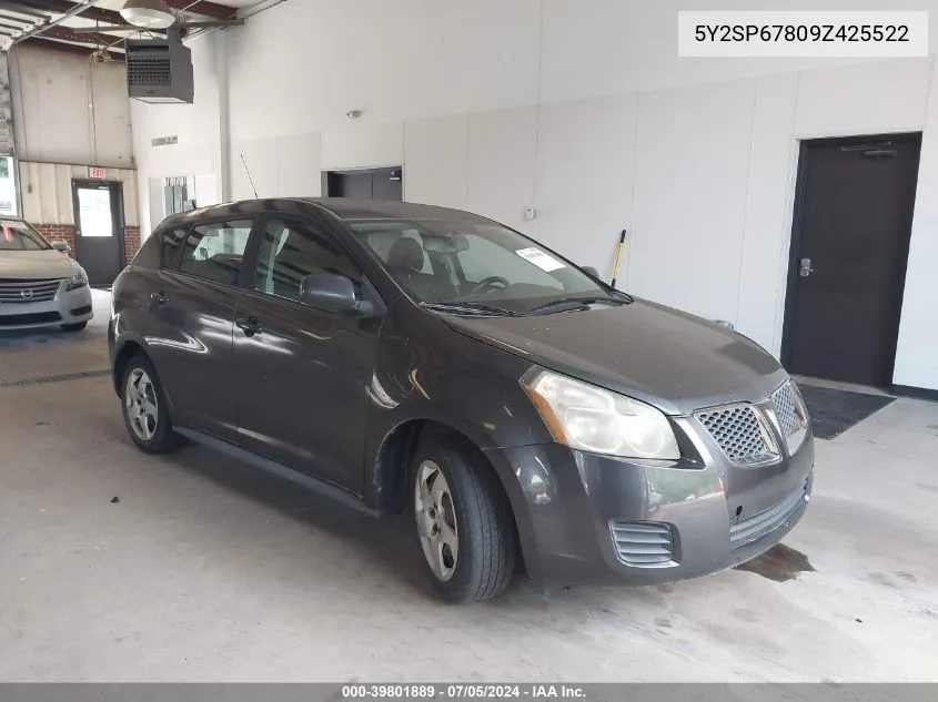 2009 Pontiac Vibe VIN: 5Y2SP67809Z425522 Lot: 39801889