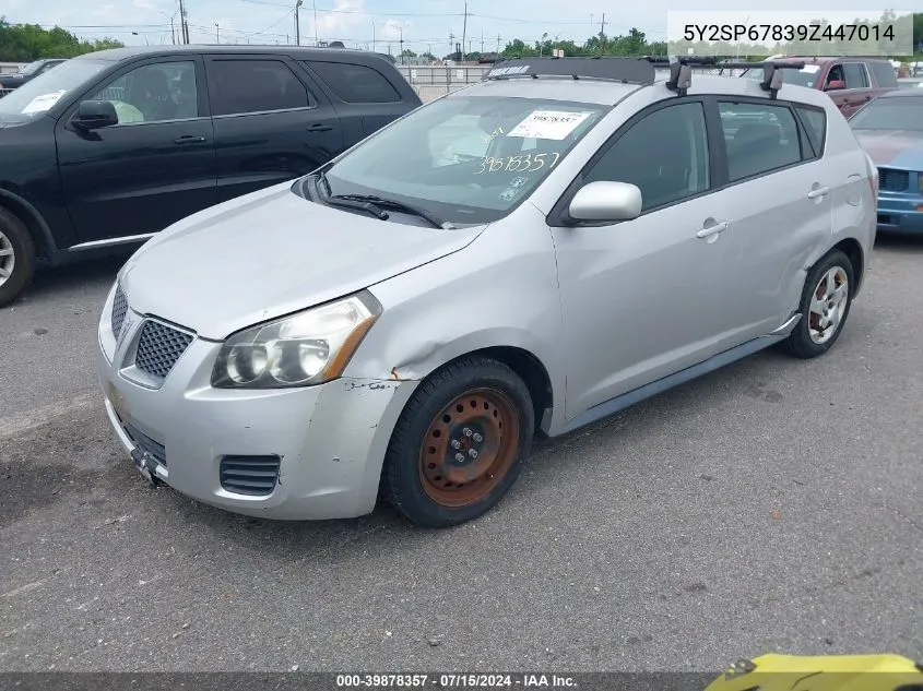 2009 Pontiac Vibe VIN: 5Y2SP67839Z447014 Lot: 39878357