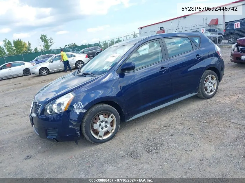 2009 Pontiac Vibe VIN: 5Y2SP67069Z446742 Lot: 39888457