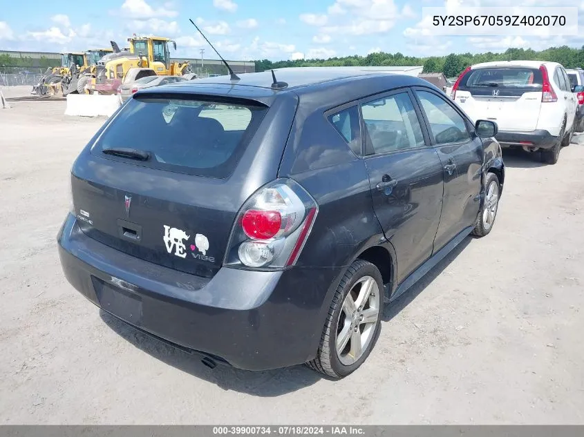 2009 Pontiac Vibe VIN: 5Y2SP67059Z402070 Lot: 39900734