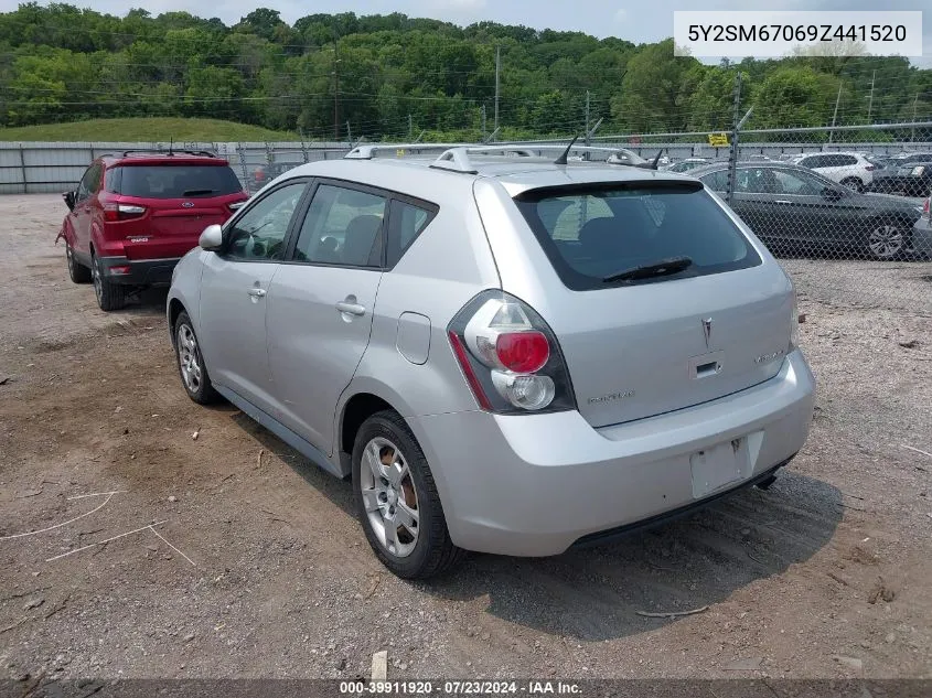 2009 Pontiac Vibe VIN: 5Y2SM67069Z441520 Lot: 39911920