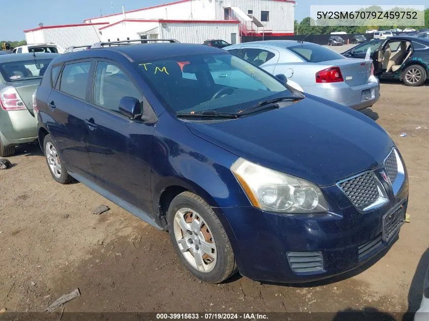 2009 Pontiac Vibe VIN: 5Y2SM67079Z459752 Lot: 39915633