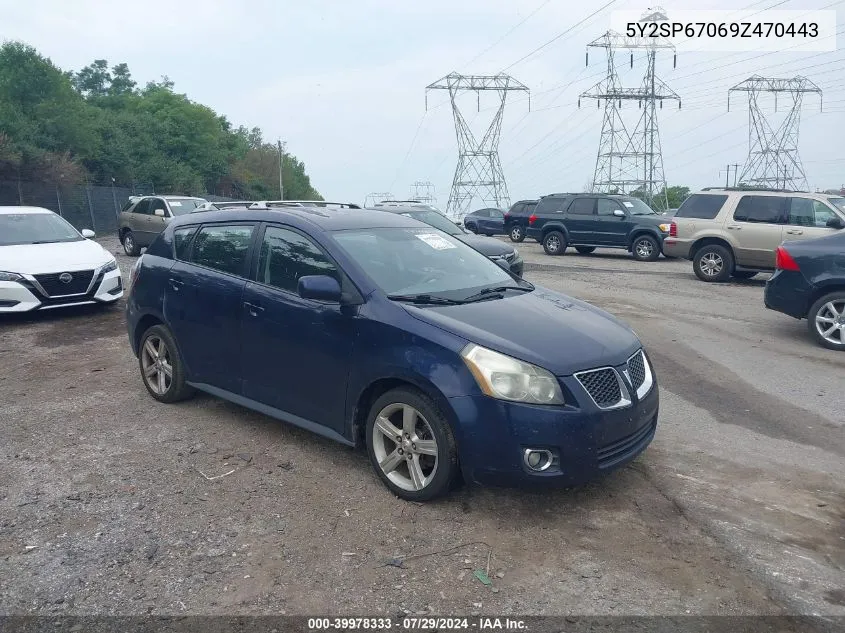 2009 Pontiac Vibe VIN: 5Y2SP67069Z470443 Lot: 39978333