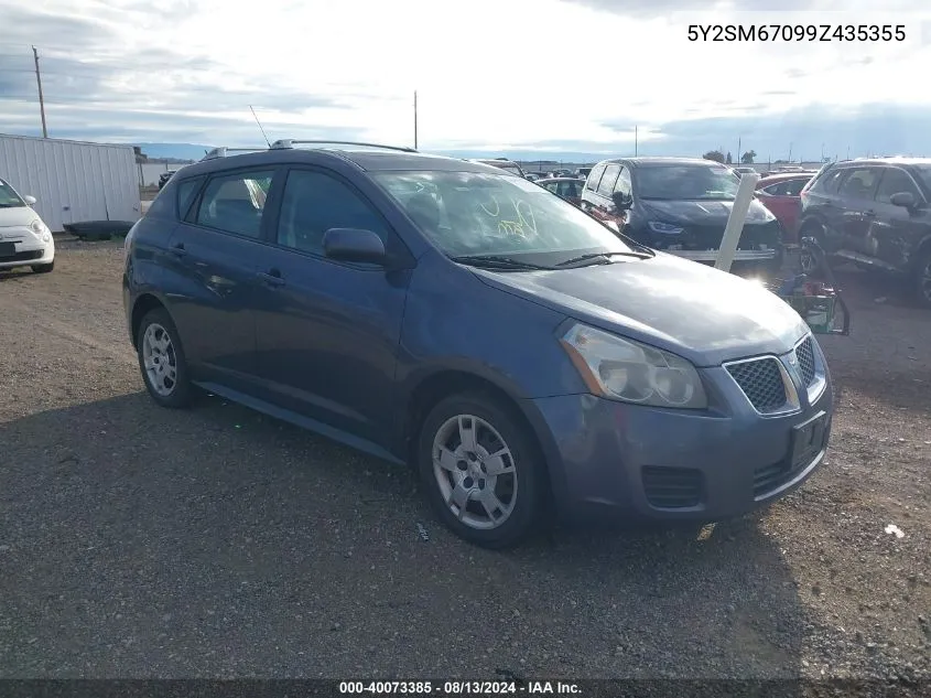 2009 Pontiac Vibe VIN: 5Y2SM67099Z435355 Lot: 40073385