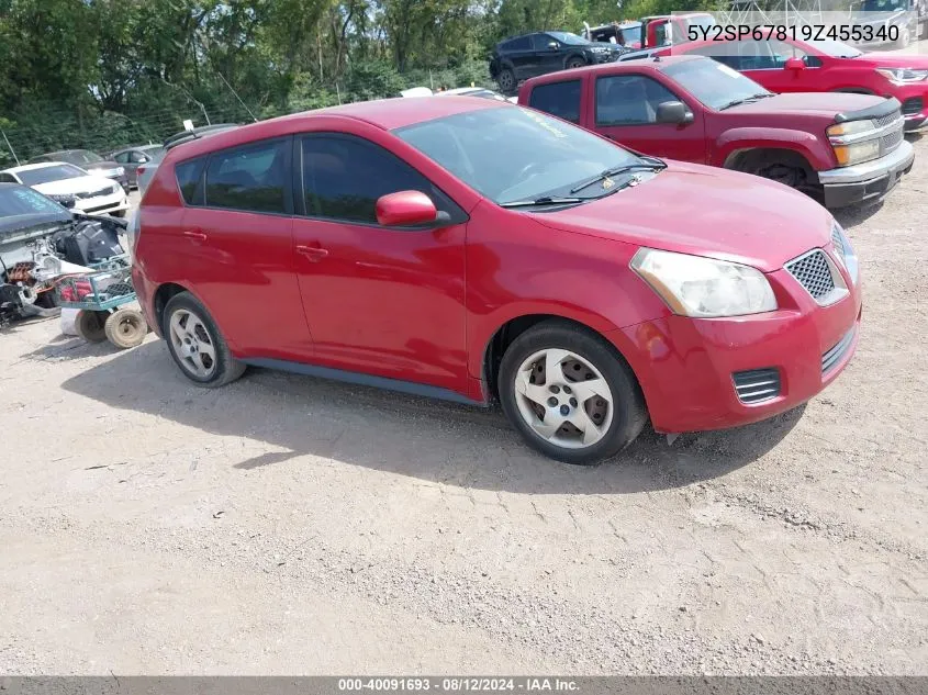 2009 Pontiac Vibe VIN: 5Y2SP67819Z455340 Lot: 40091693