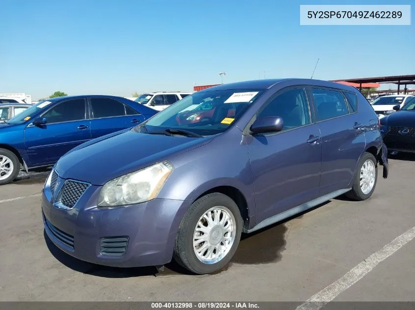 2009 Pontiac Vibe VIN: 5Y2SP67049Z462289 Lot: 40132998