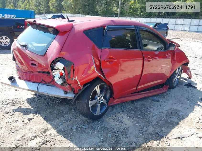 2009 Pontiac Vibe Gt VIN: 5Y2SR67069Z411791 Lot: 40232534