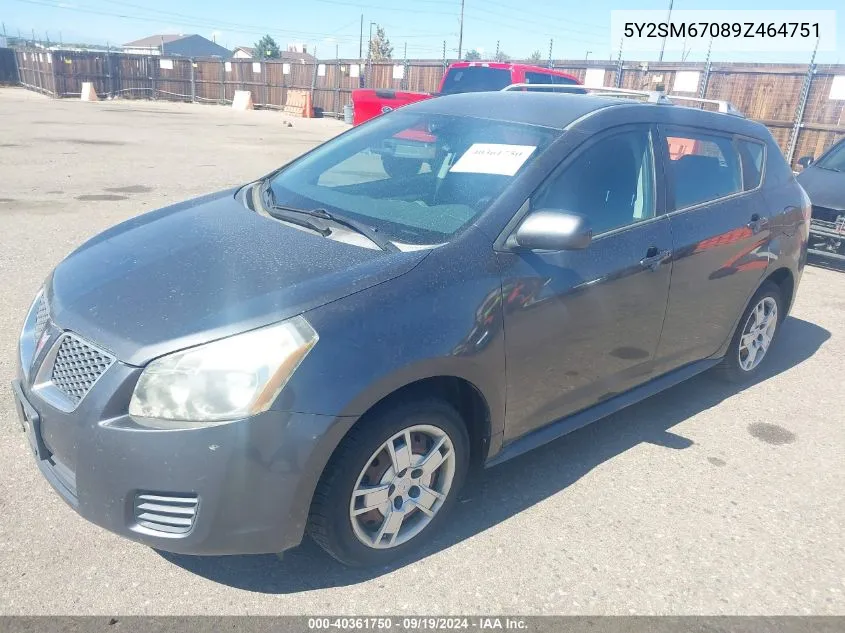 2009 Pontiac Vibe VIN: 5Y2SM67089Z464751 Lot: 40361750