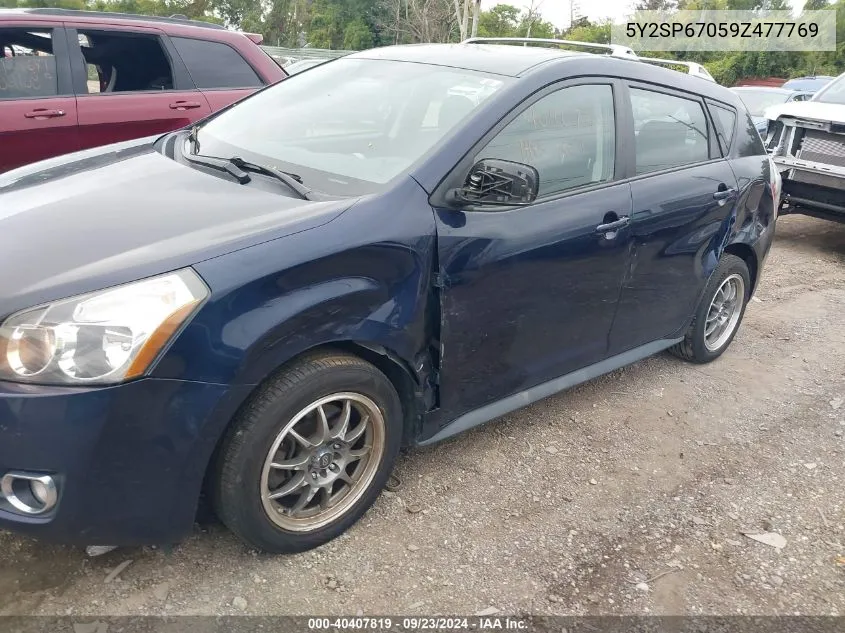 2009 Pontiac Vibe VIN: 5Y2SP67059Z477769 Lot: 40407819