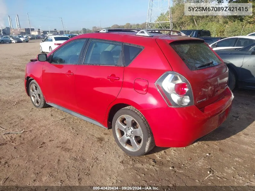 5Y2SM67089Z421415 2009 Pontiac Vibe