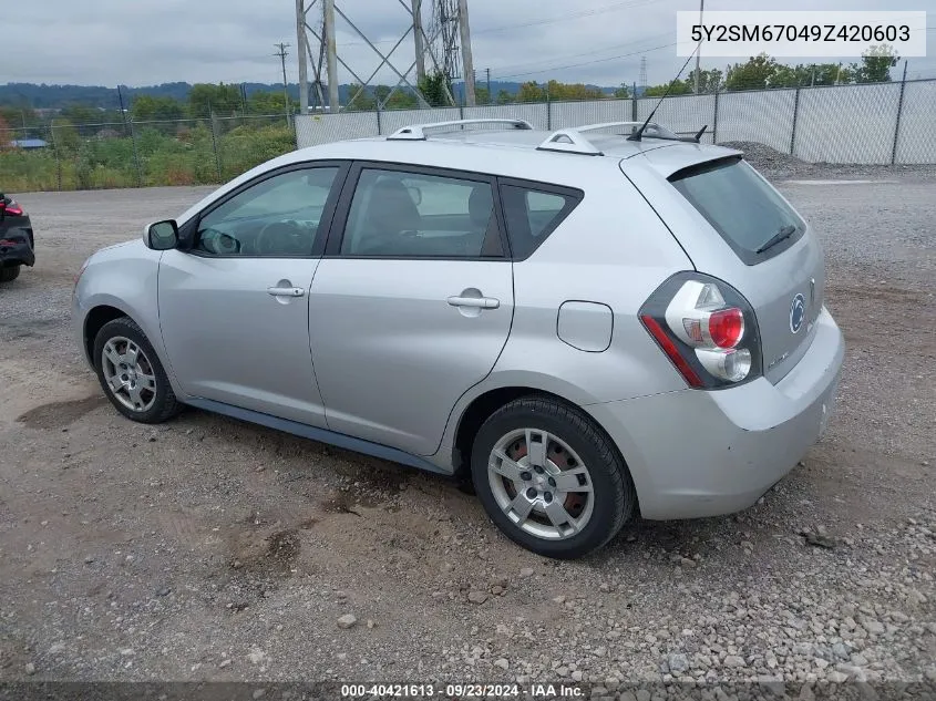 5Y2SM67049Z420603 2009 Pontiac Vibe