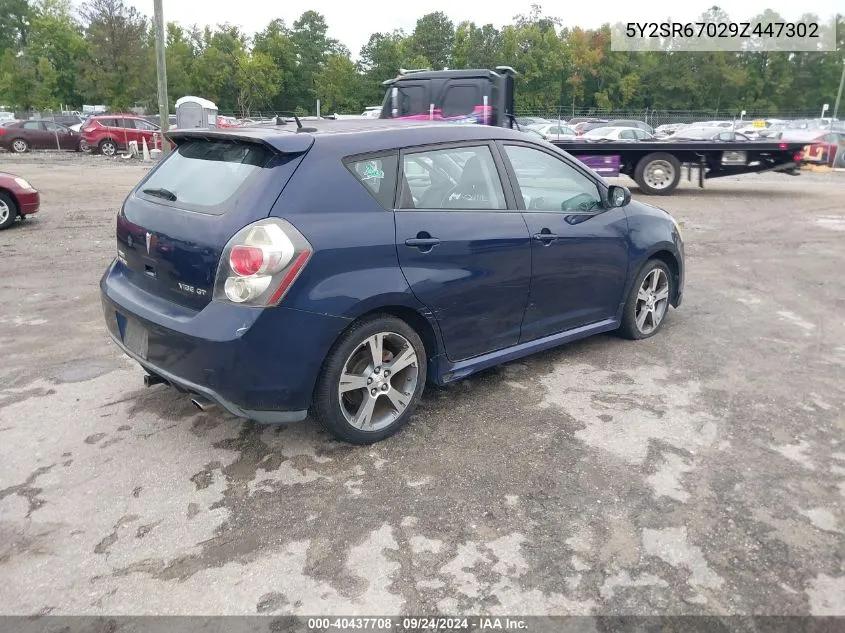 2009 Pontiac Vibe Gt VIN: 5Y2SR67029Z447302 Lot: 40437708