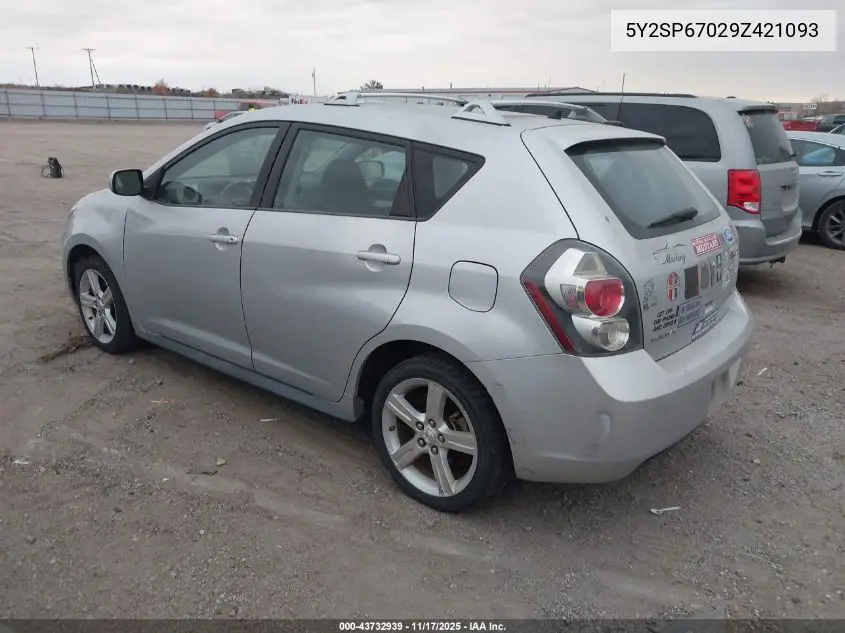 5Y2SP67029Z421093 2009 Pontiac Vibe