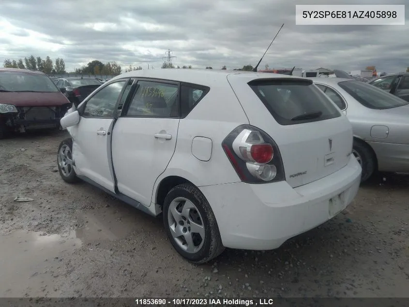 5Y2SP6E81AZ405898 2010 Pontiac Vibe