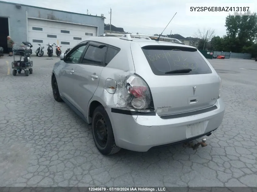 2010 Pontiac Vibe VIN: 5Y2SP6E88AZ413187 Lot: 12045679