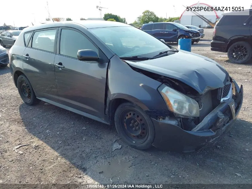 2010 Pontiac Vibe VIN: 5Y2SP6E84AZ415051 Lot: 12056143