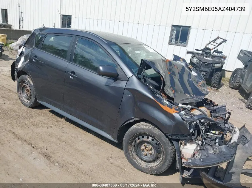 2010 Pontiac Vibe VIN: 5Y2SM6E05AZ404739 Lot: 39407369