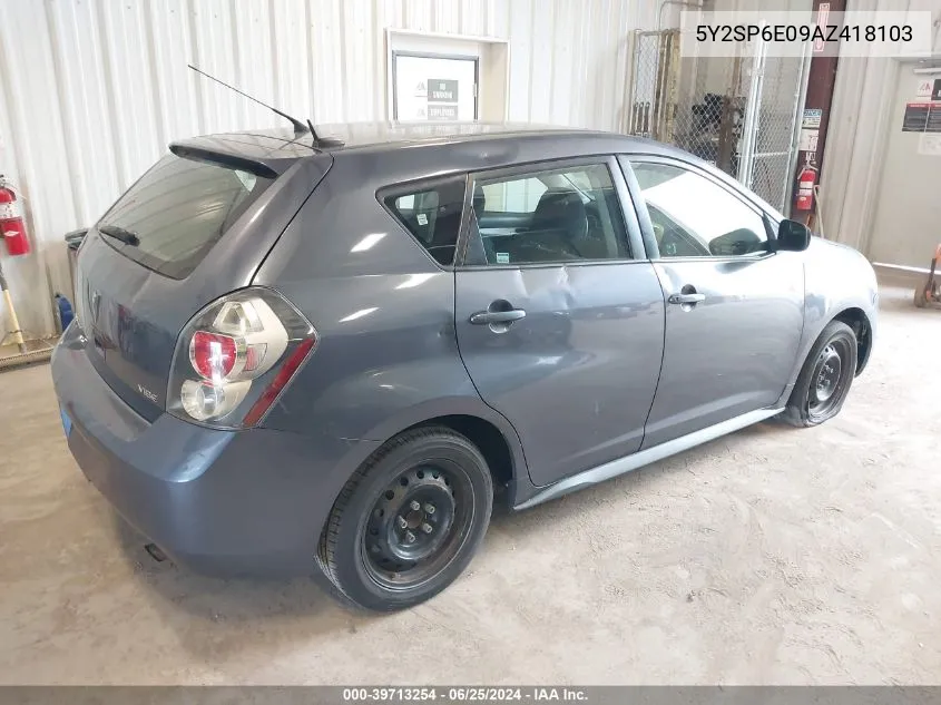 5Y2SP6E09AZ418103 2010 Pontiac Vibe