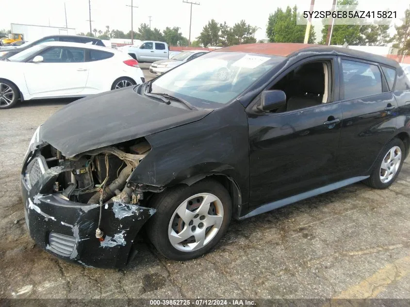 5Y2SP6E85AZ415821 2010 Pontiac Vibe