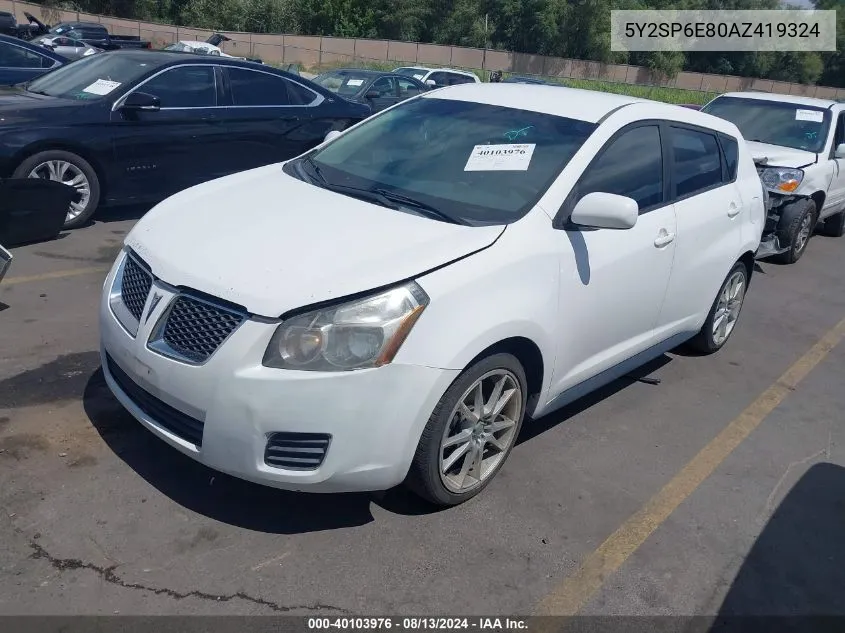 5Y2SP6E80AZ419324 2010 Pontiac Vibe