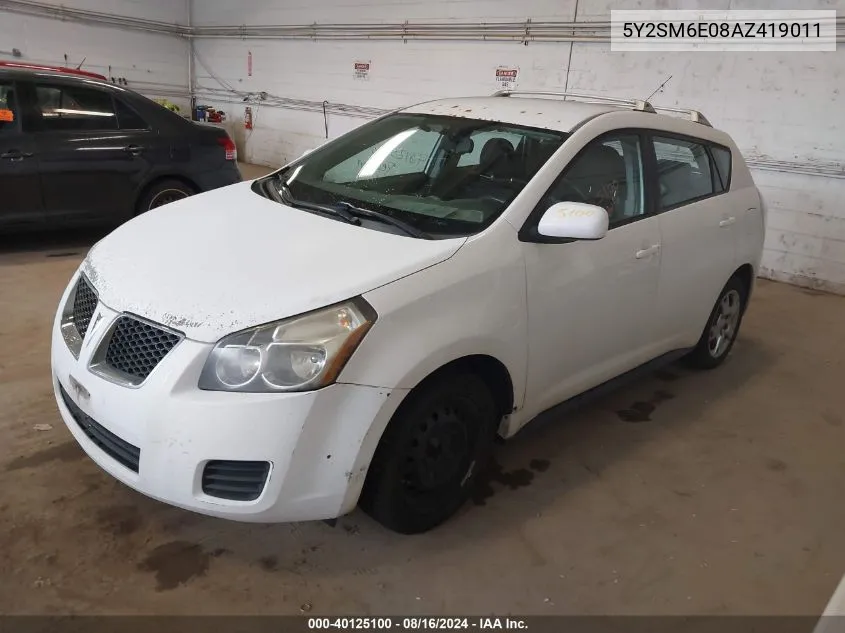 5Y2SM6E08AZ419011 2010 Pontiac Vibe