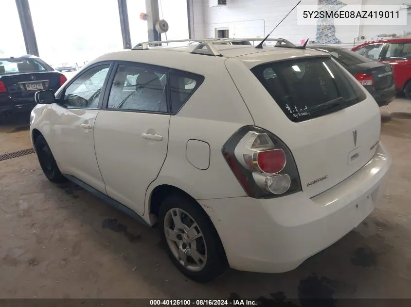 5Y2SM6E08AZ419011 2010 Pontiac Vibe