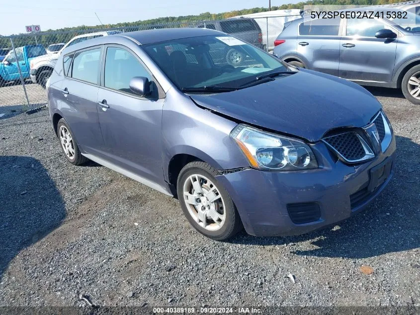 5Y2SP6E02AZ415382 2010 Pontiac Vibe