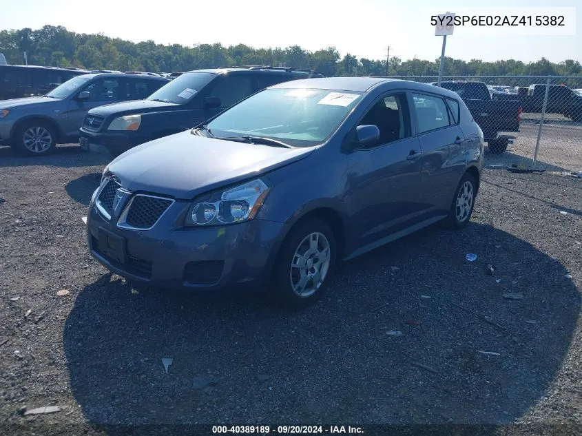 5Y2SP6E02AZ415382 2010 Pontiac Vibe