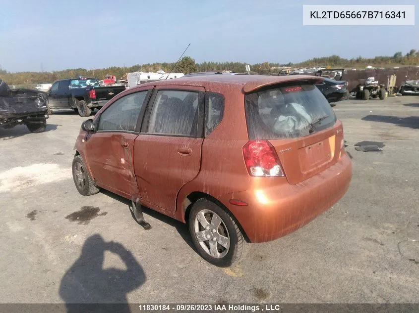 KL2TD65667B716341 2007 Pontiac Wave