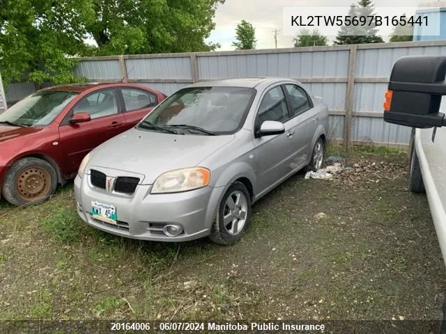 2007 Pontiac Wave VIN: KL2TW55697B165441 Lot: 20164006