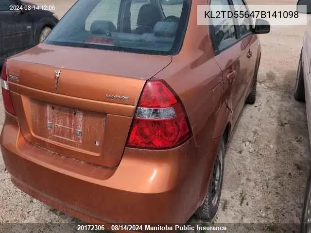 KL2TD55647B141098 2007 Pontiac Wave