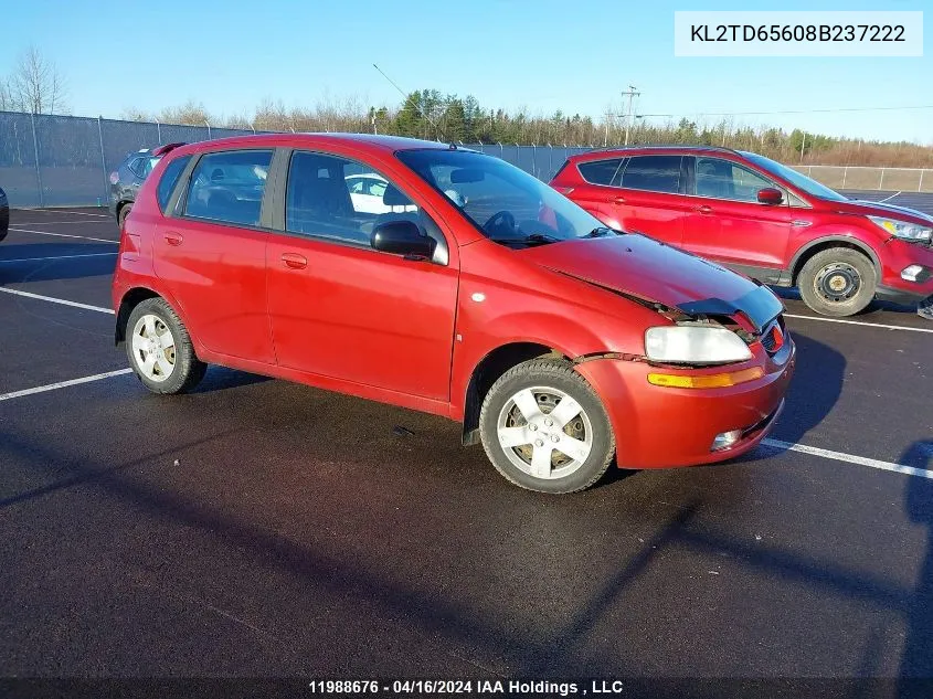 KL2TD65608B237222 2008 Pontiac Wave