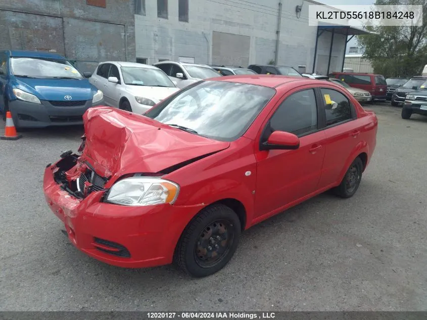 KL2TD55618B184248 2008 Pontiac Wave